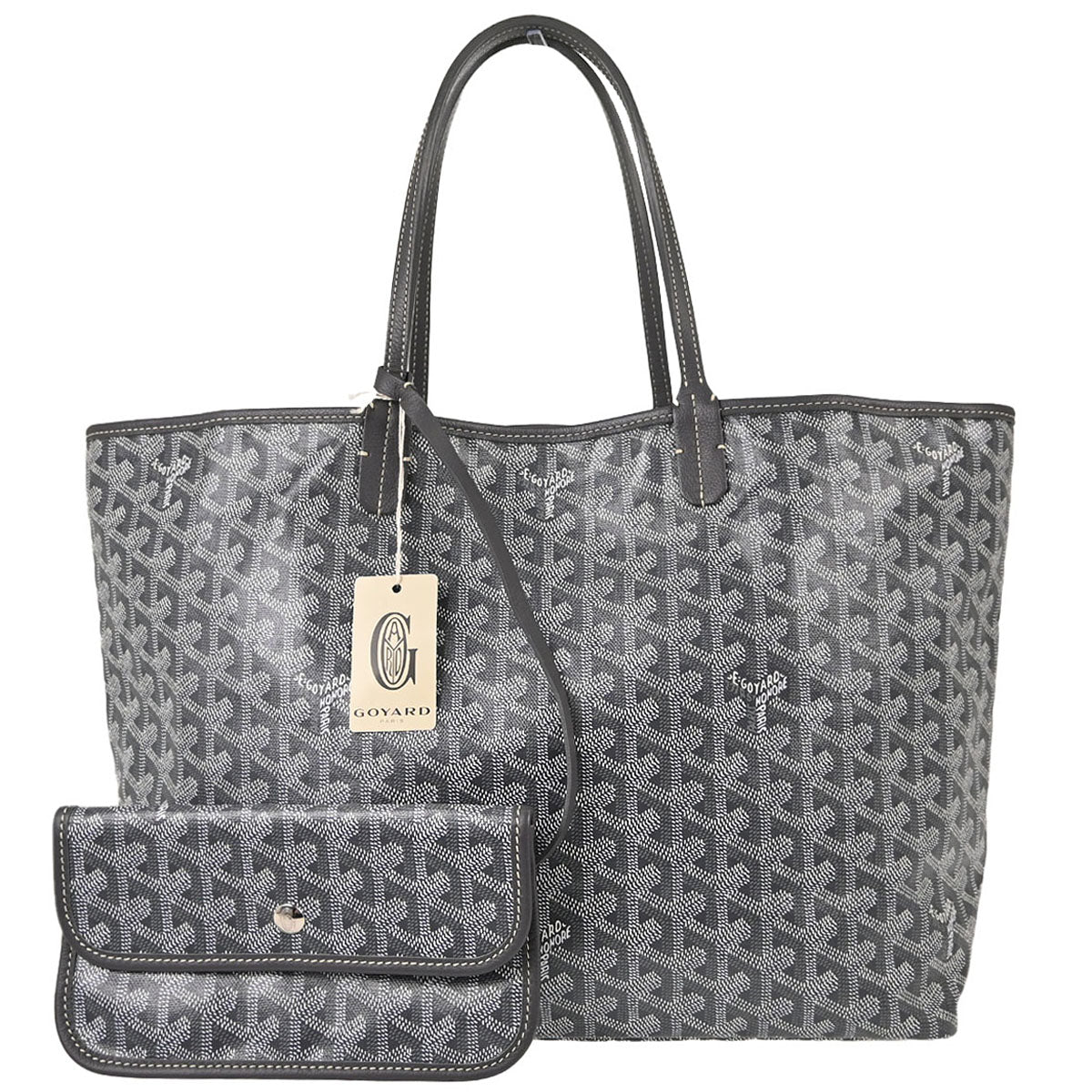 Goyard Gray Saint Louis PM Tote Bag