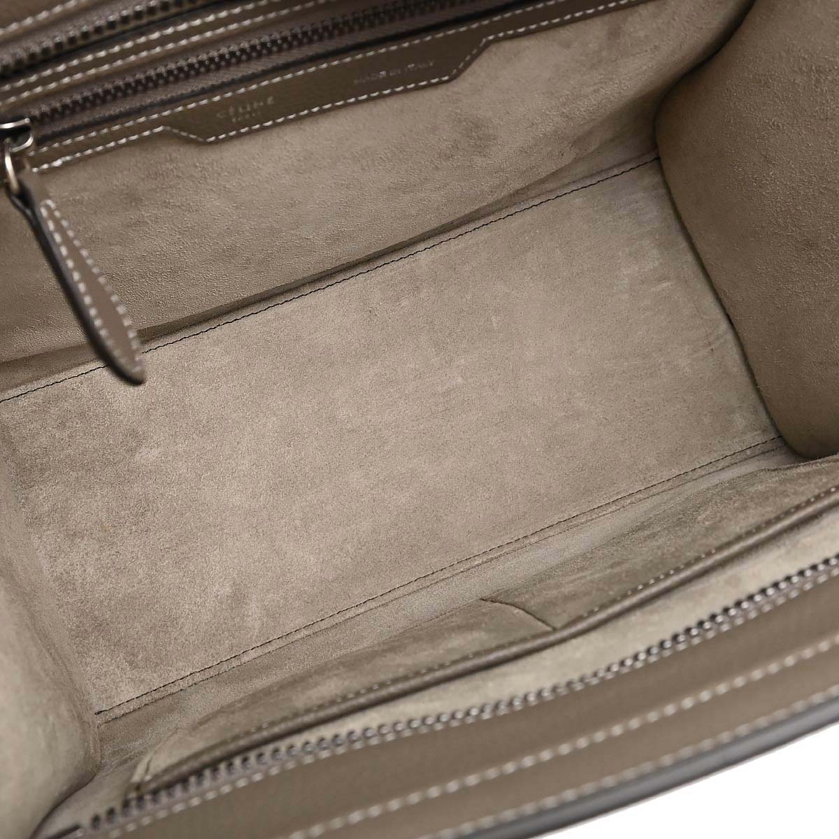 Celine Brown Luggage Micro Tote Handbag