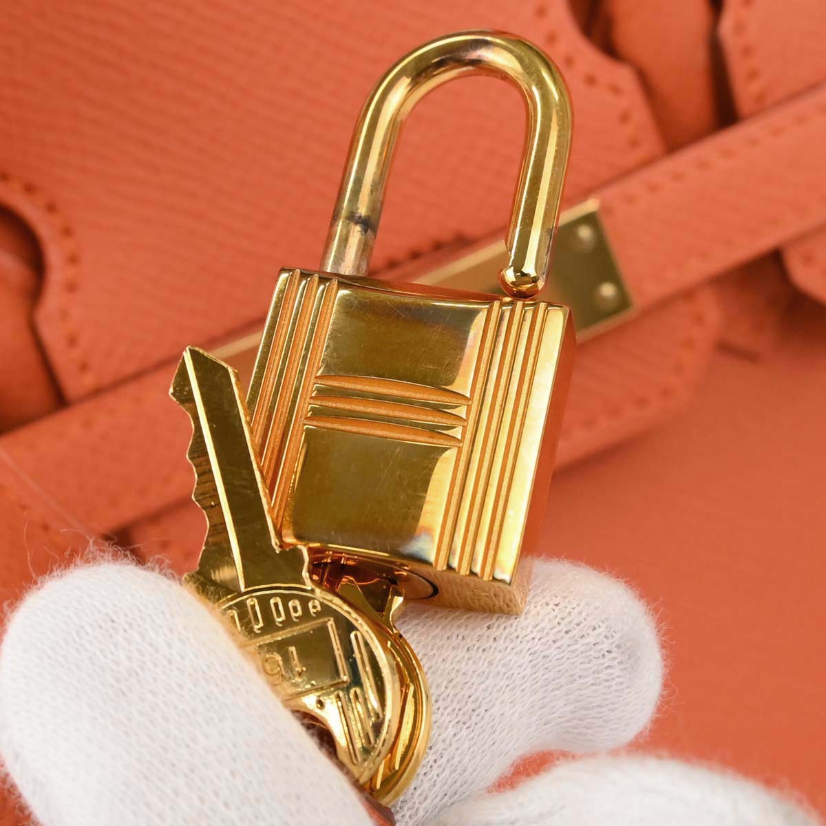 Hermes Mango Epsom Birkin 25 Handbag