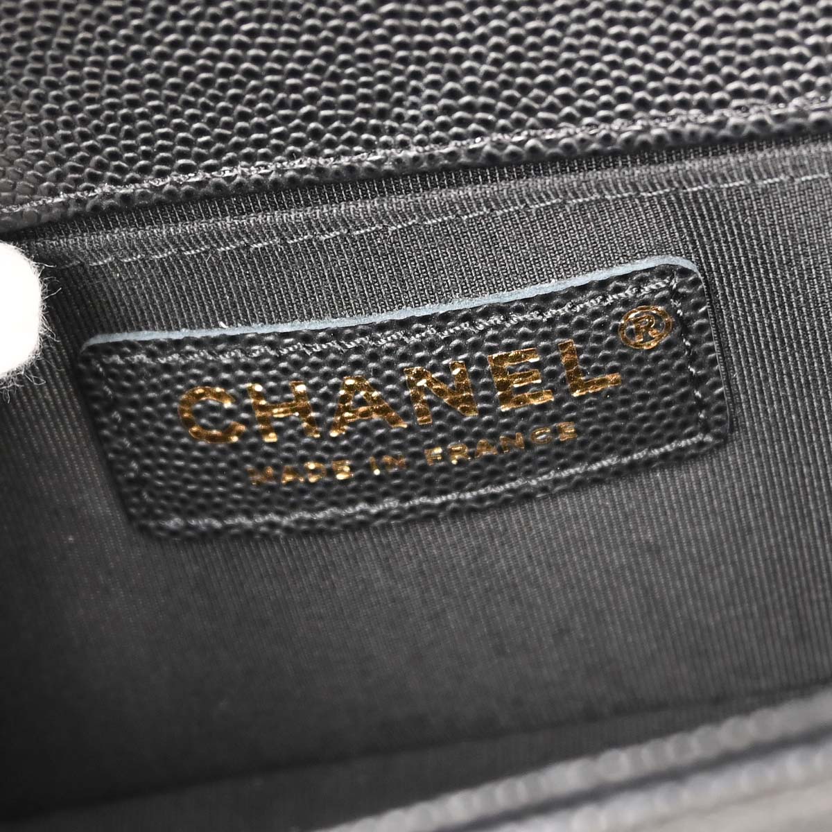 Boy Chanel 2018 Black Caviar Skin Small Chain Shoulder Bag