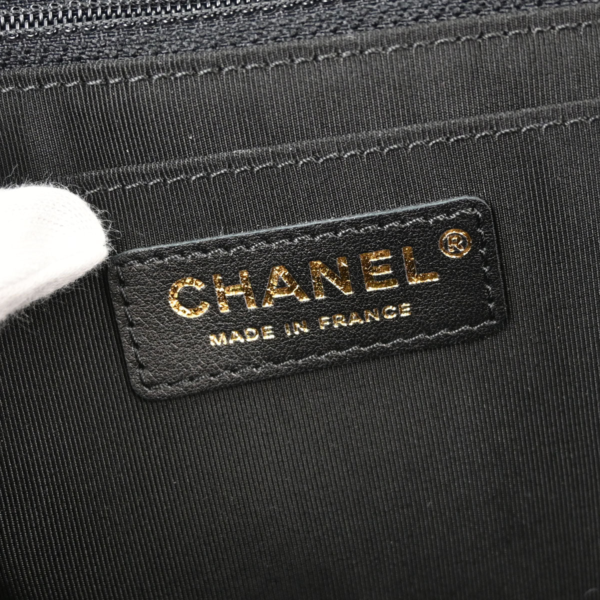 Chanel 2019 Black Lambskin Chevron Straight Flap Shoulder Bag