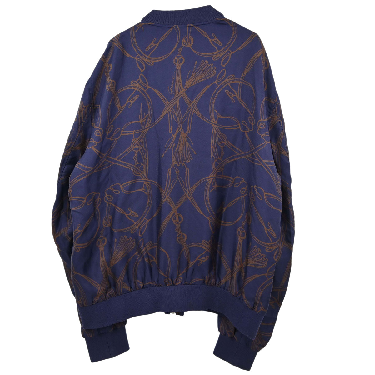 Gucci 2013 Zip Up Silk Jacket Navy #58