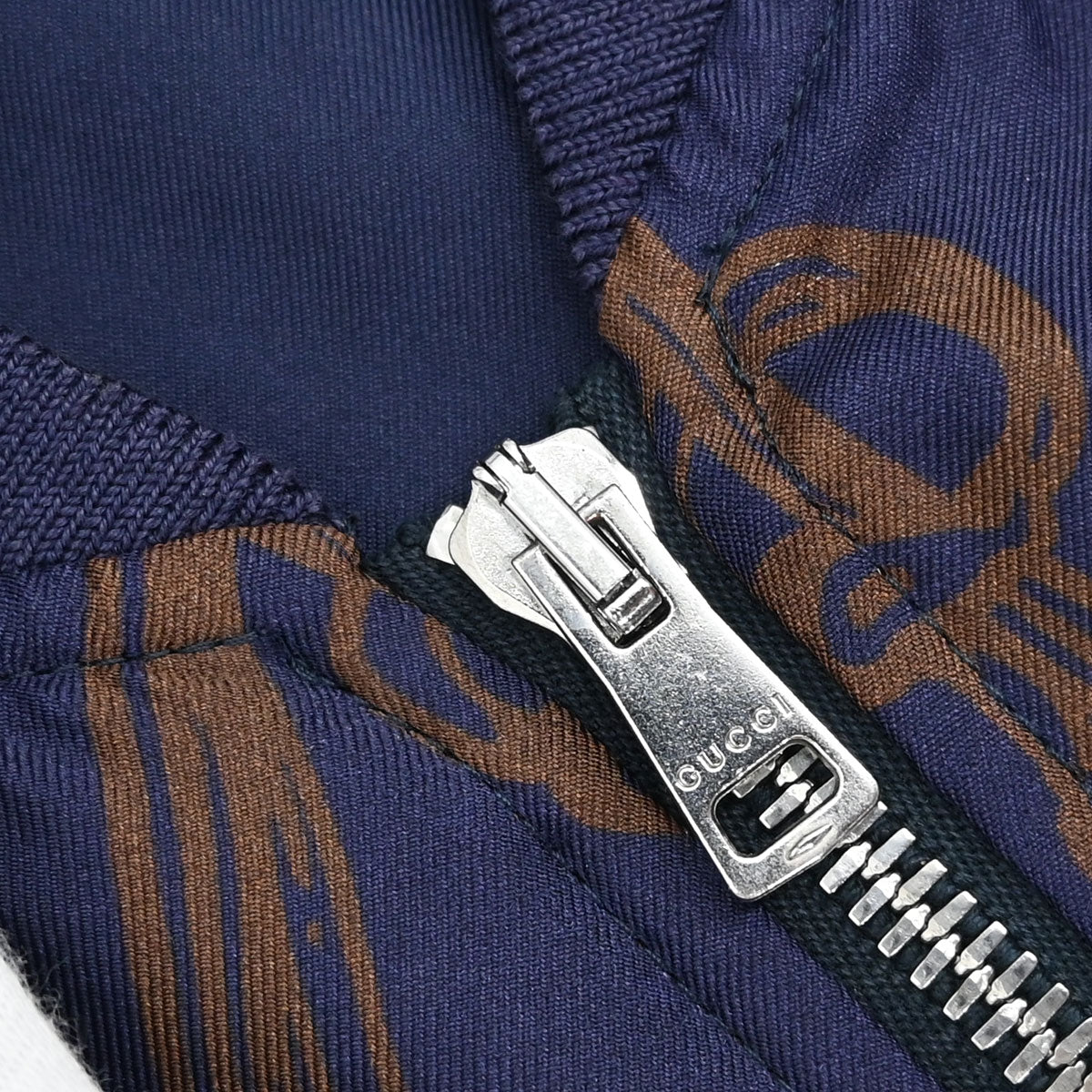 Gucci 2013 Zip Up Silk Jacket Navy #58