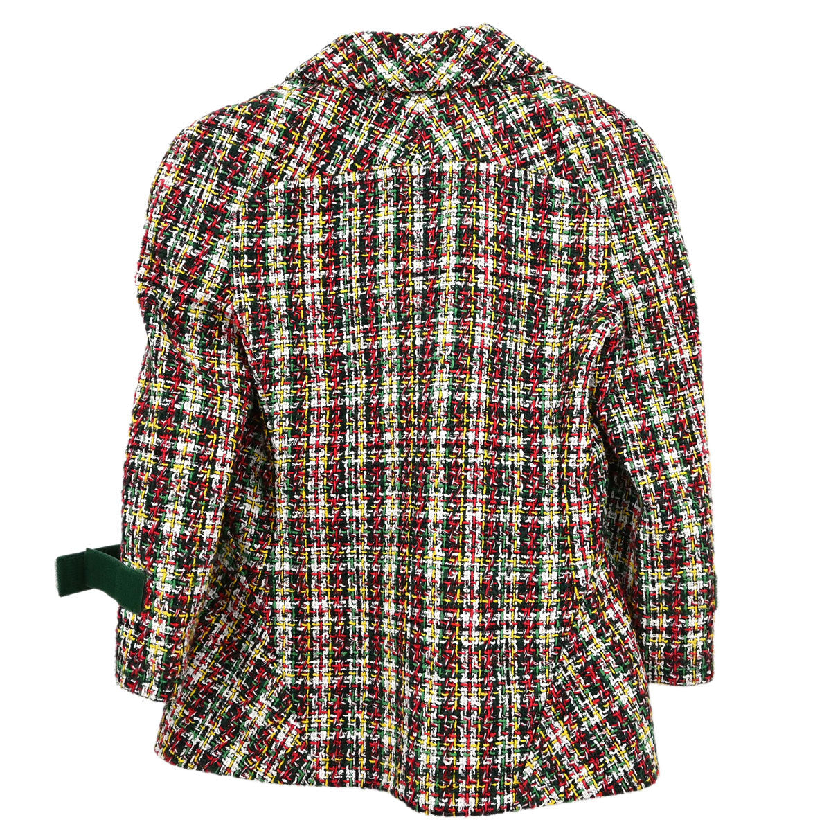 Chanel 2017 Hook and Loop Tape Jacket Tweed Green #40