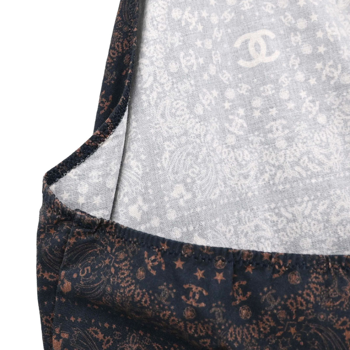 Chanel 2014 Paisley Halter Dress Navy #36