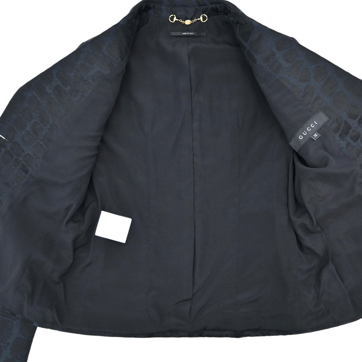 Gucci 2012 Single Breasted Jacket Navy Black #38