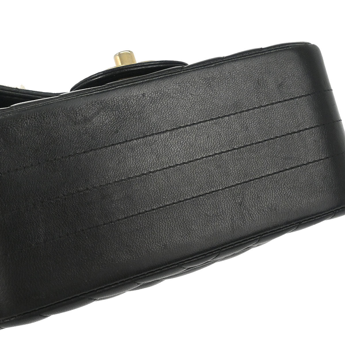 Chanel 2019 Black Lambskin Chevron Mini Classic Square Flap Shoulder Bag 17