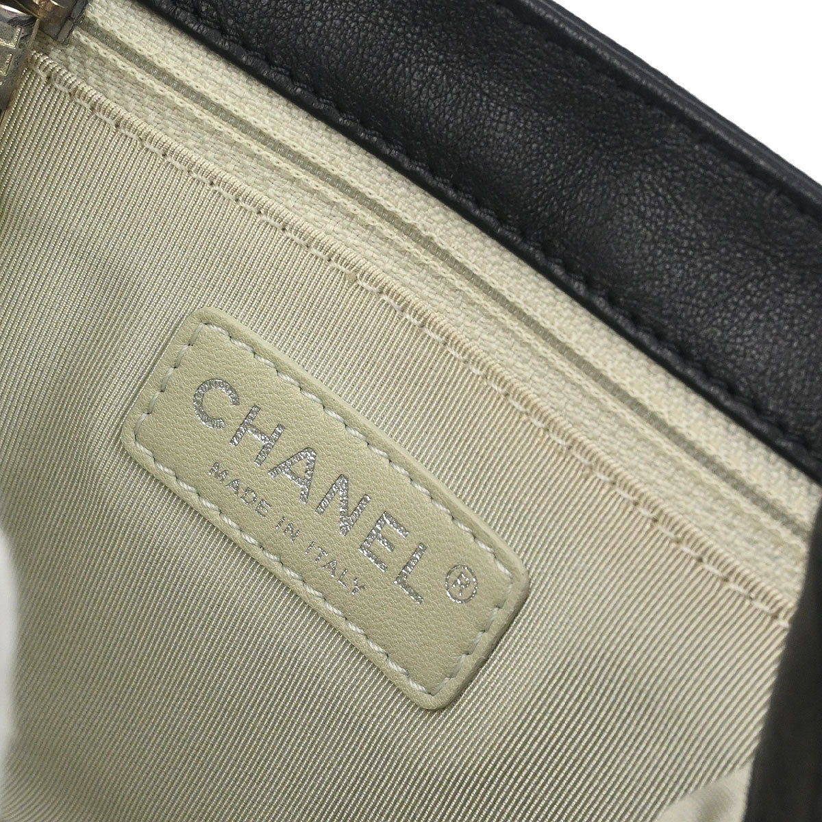 Chanel 2011 Black Calfskin Chain Around Shoulder Bag