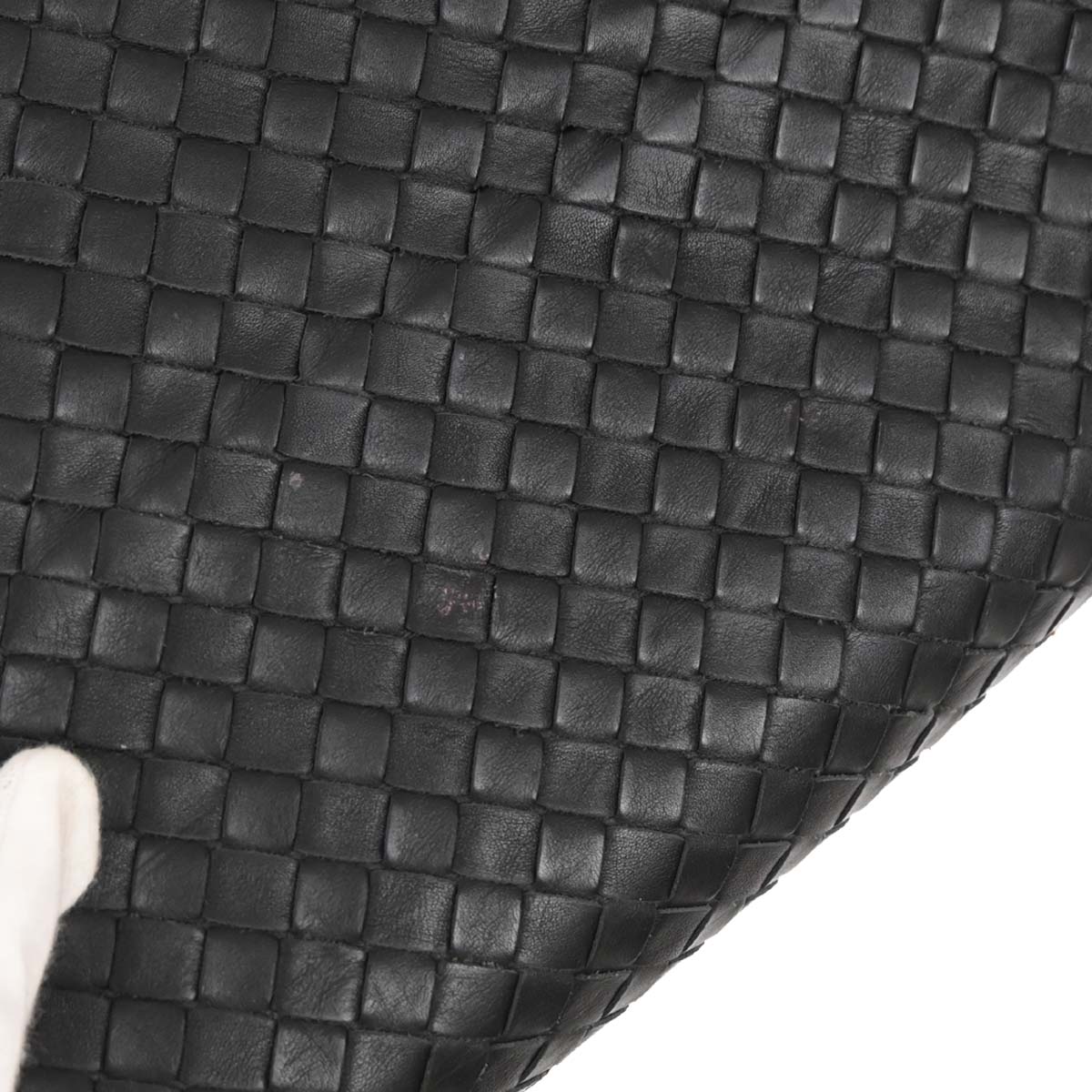Bottega Veneta Black Lambskin Intrecciato Tote Bag