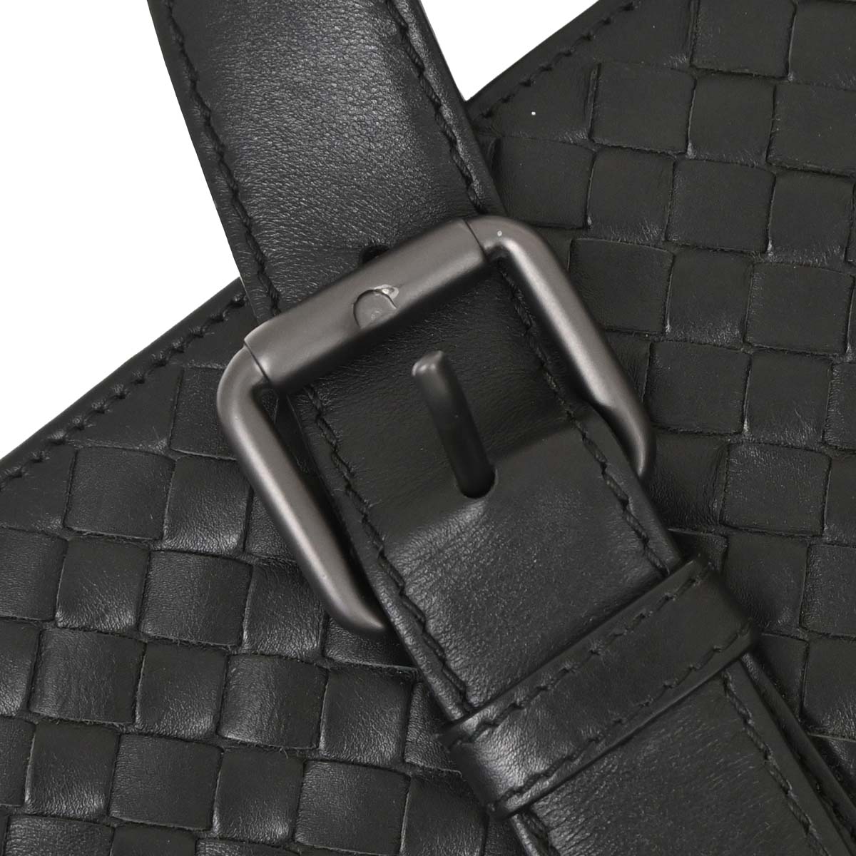 Bottega Veneta Black Lambskin Intrecciato Tote Bag