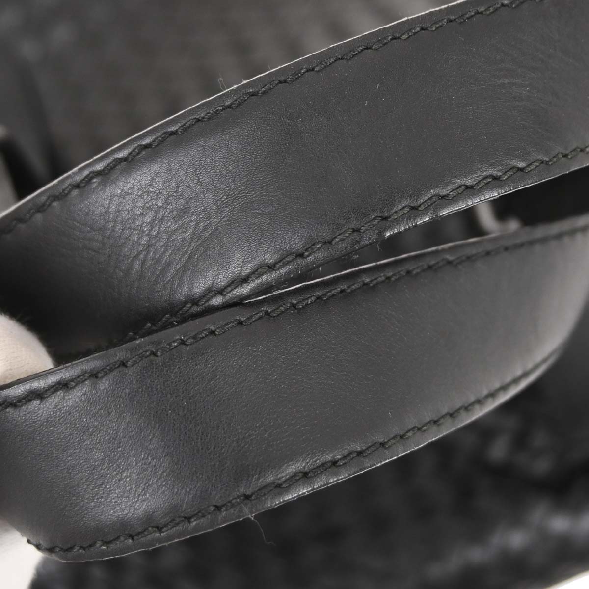Bottega Veneta Black Lambskin Intrecciato Tote Bag