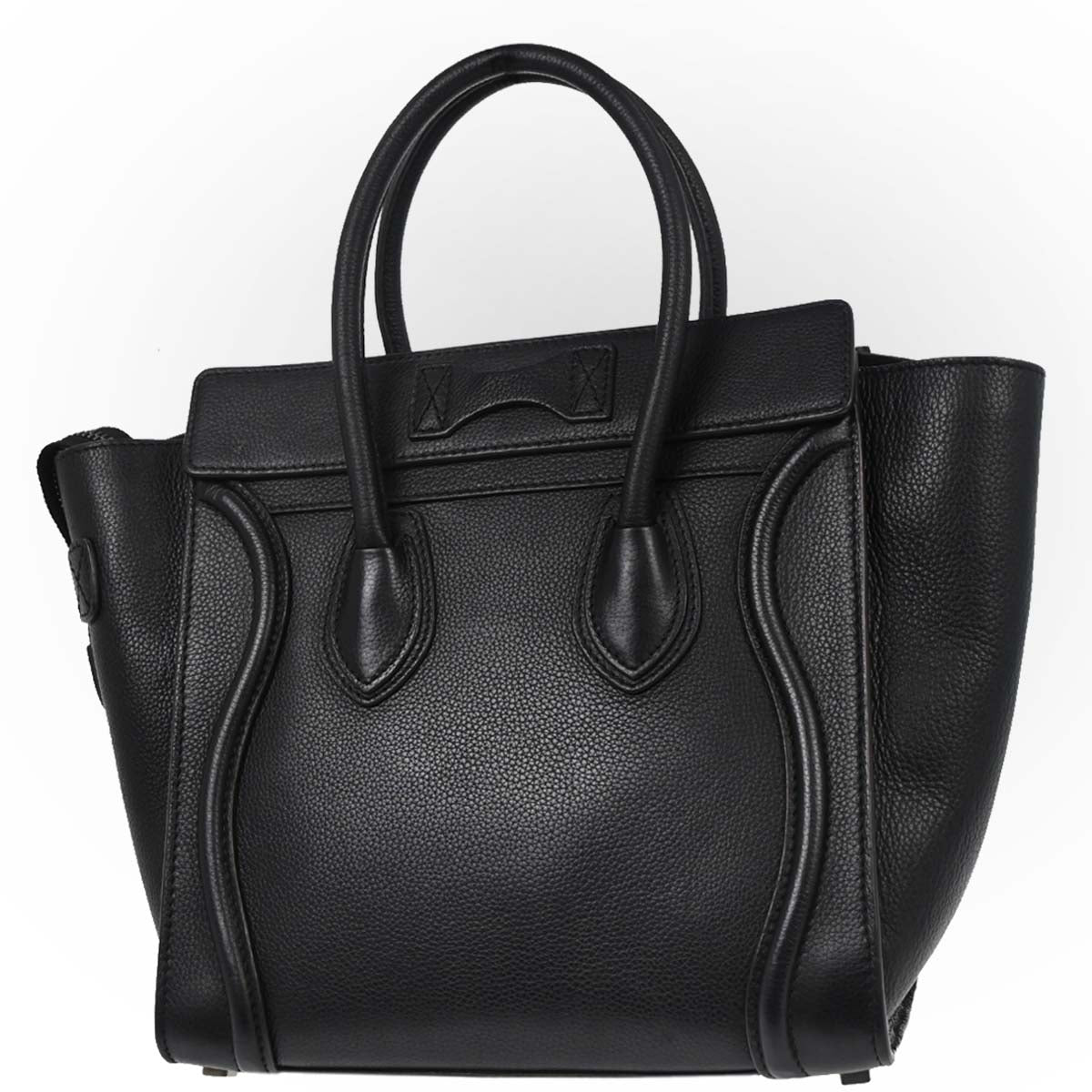 Celine Black Luggage Micro Tote Handbag