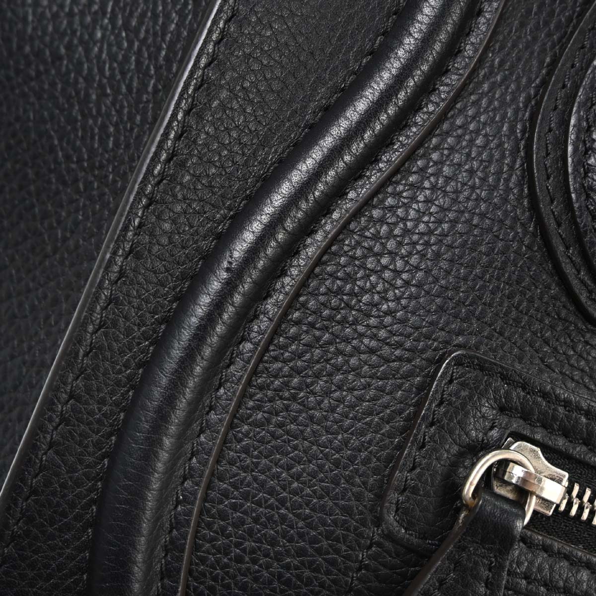 Celine Black Luggage Micro Tote Handbag