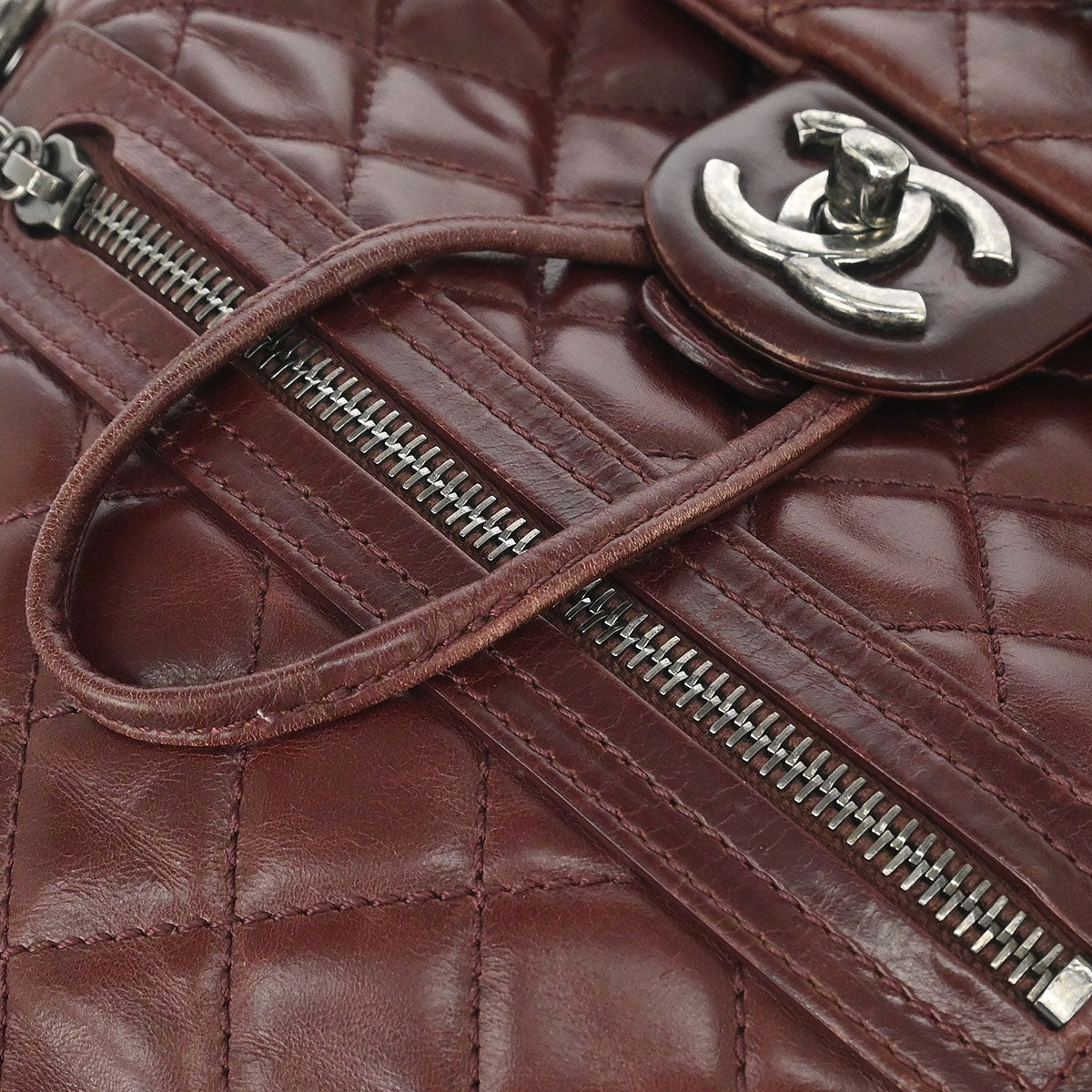 Chanel Bordeaux Calfskin Paris-Salzburg Mountain Backpack