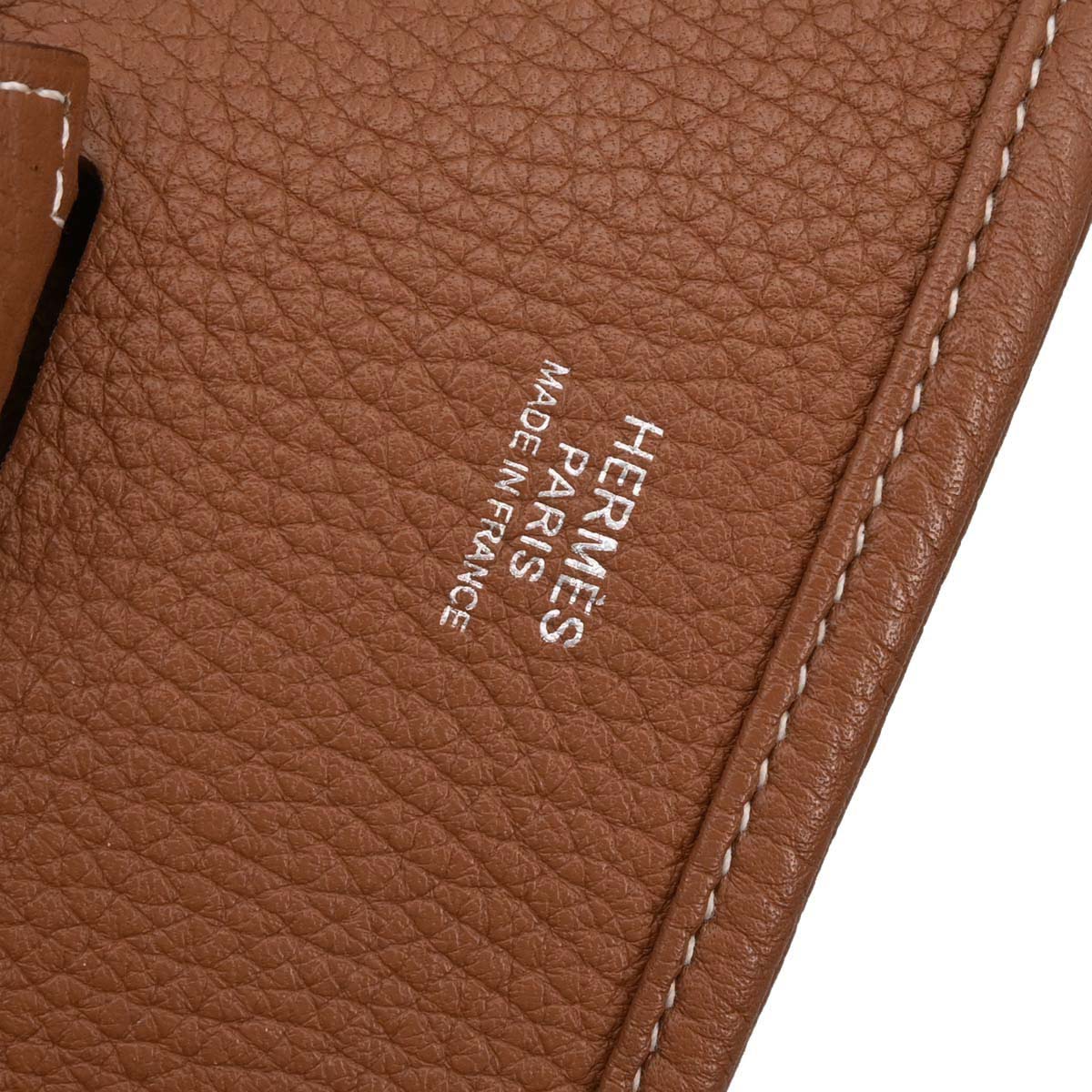 Hermes Fauve Taurillon Clemence Evelyne 3 33 GM Shoulder Bag