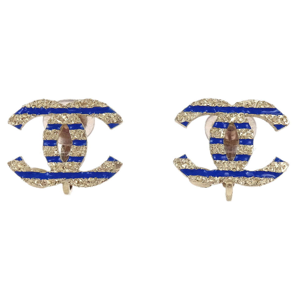 Chanel Gold CC Clip-On Earrings A19C