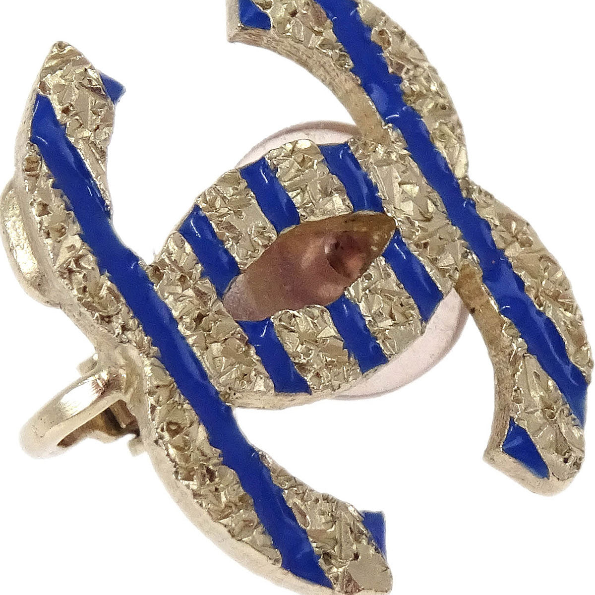 Chanel Gold CC Clip-On Earrings A19C