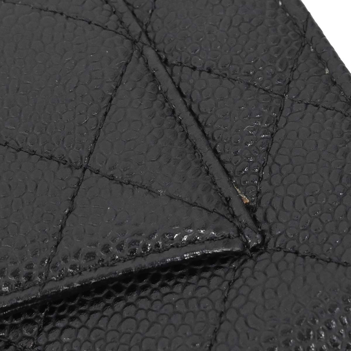 Chanel Black Caviar Skin Classic WOC Wallet on Chain Bag