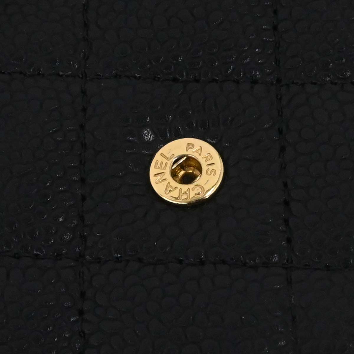 Chanel Black Caviar Skin Classic WOC Wallet on Chain Bag