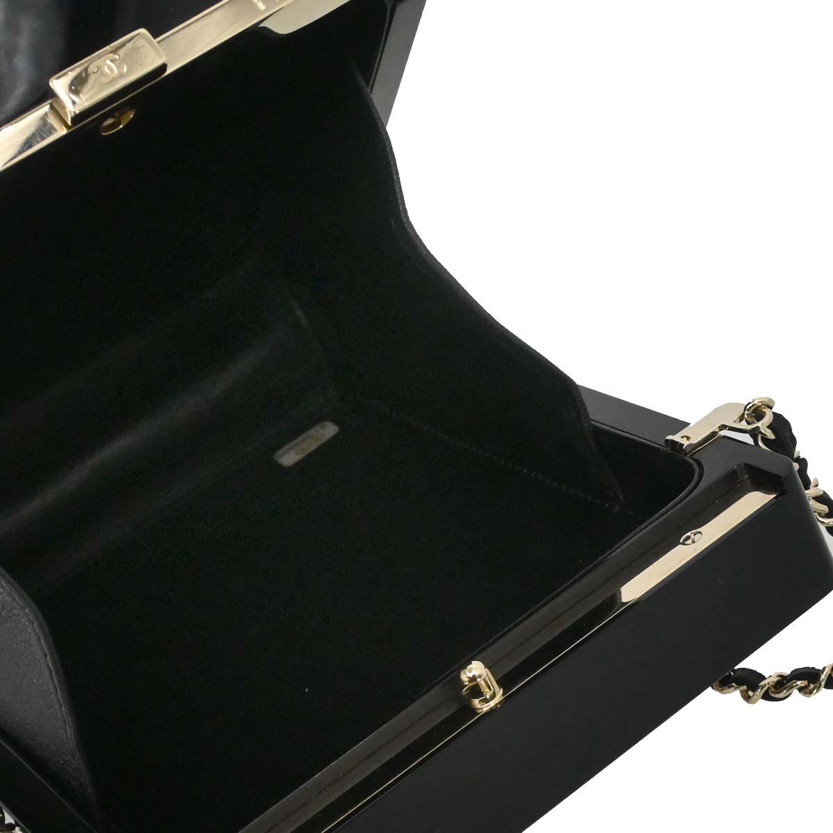 Chanel Black Acrylic Rhinestone Plexiglass Mosaic No.5 Box Shoulder Bag