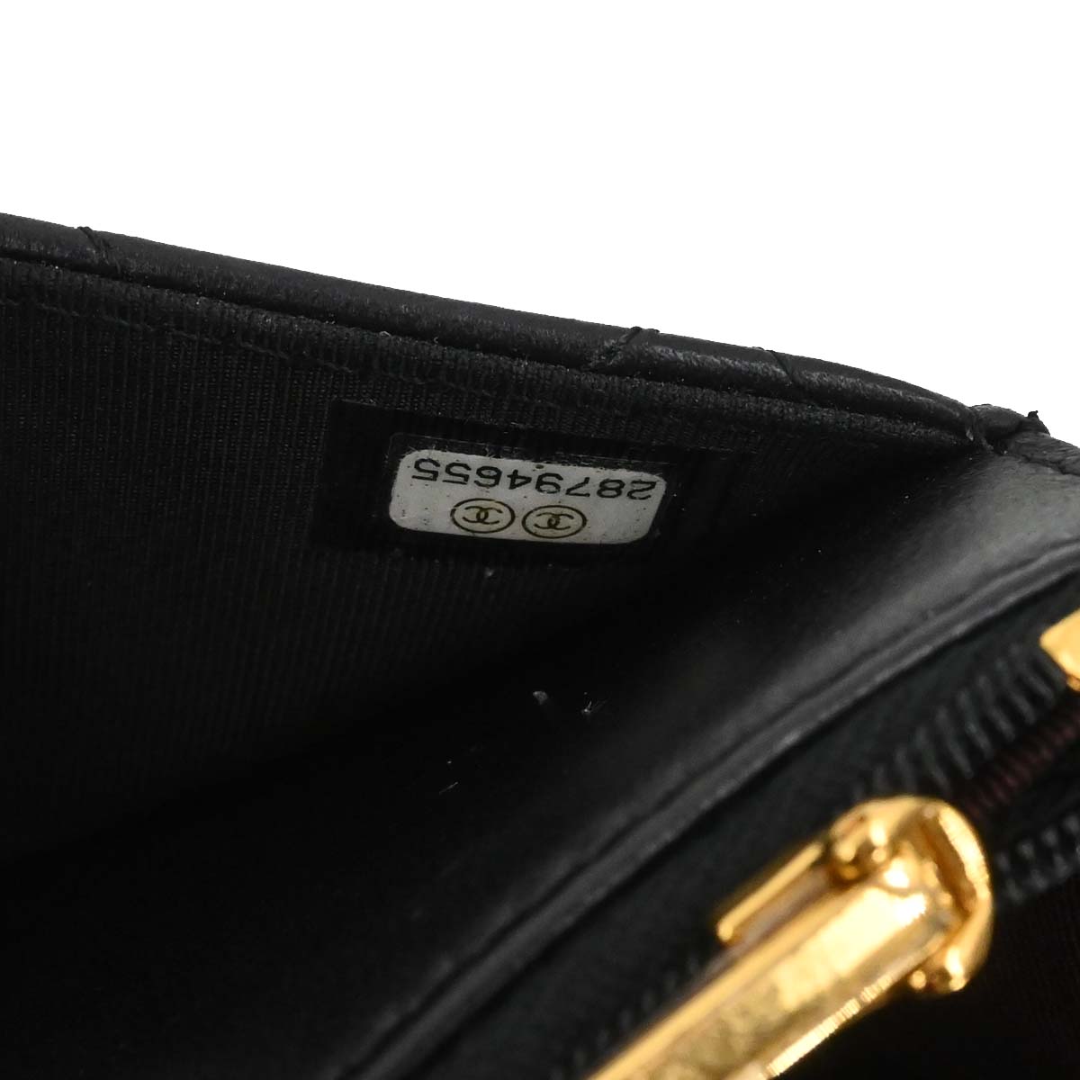 Chanel Black Lambskin Classic WOC Wallet on Chain Bag