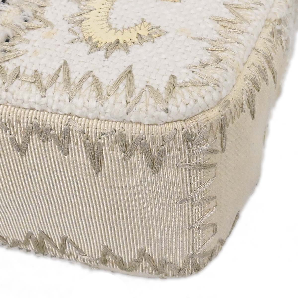 Chanel Ivory Tweed Patchwork Shoulder Bag