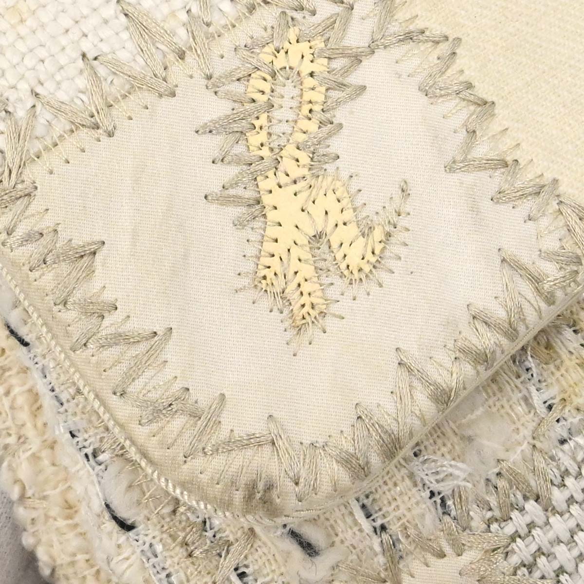 Chanel Ivory Tweed Patchwork Shoulder Bag