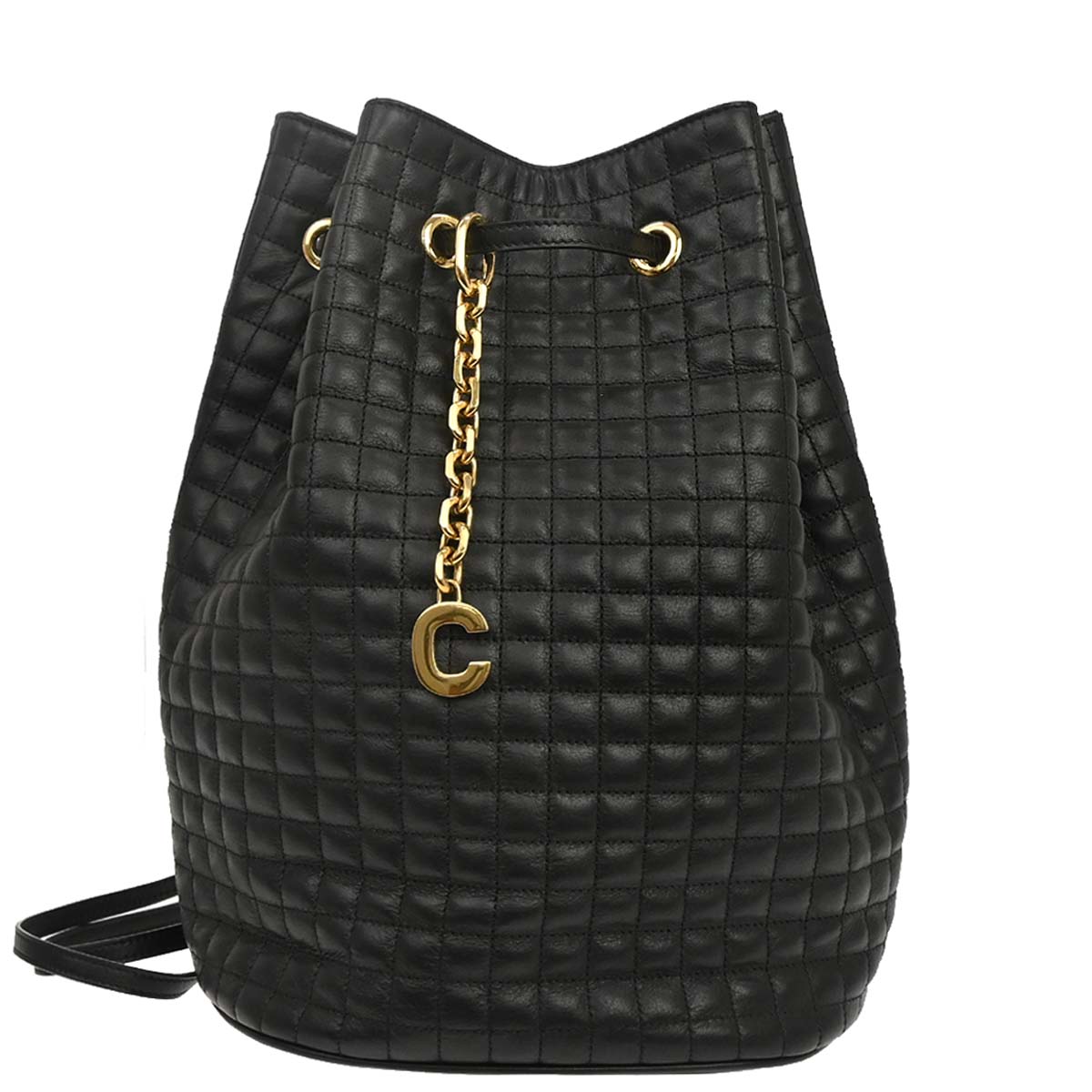 Celine Black Leather Backpack