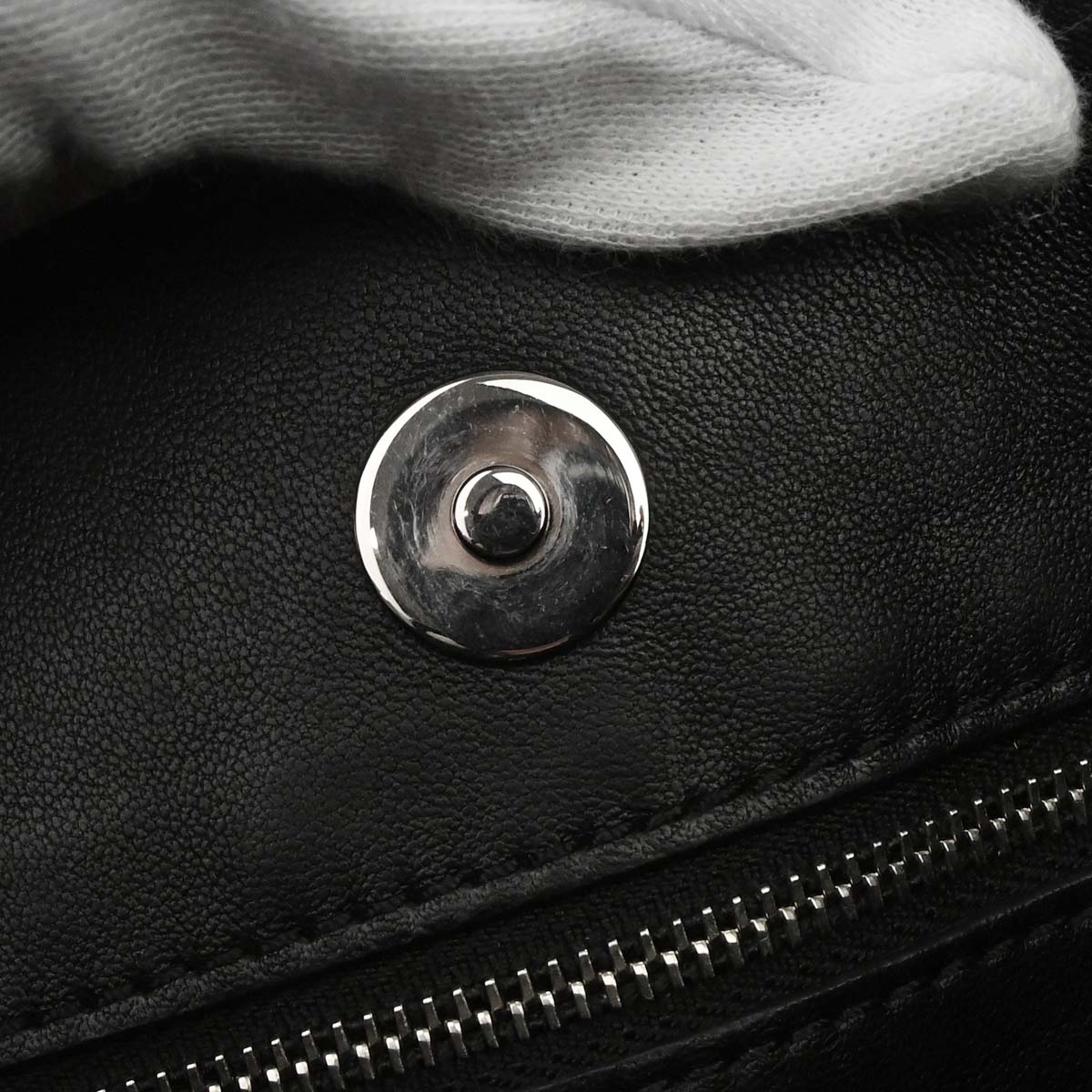 Chanel Black Calfskin Shopping Tote 2way Shoulder Handbag