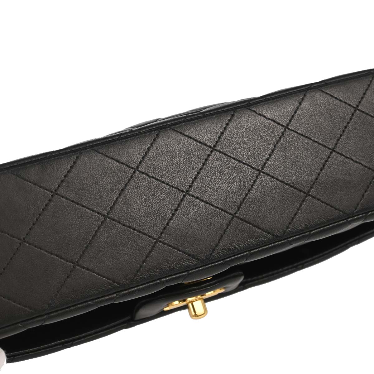 Chanel Black Lambskin Medium Classic Double Flap Shoulder Bag