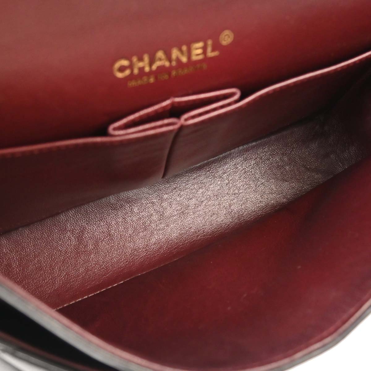 Chanel Black Lambskin Medium Classic Double Flap Shoulder Bag