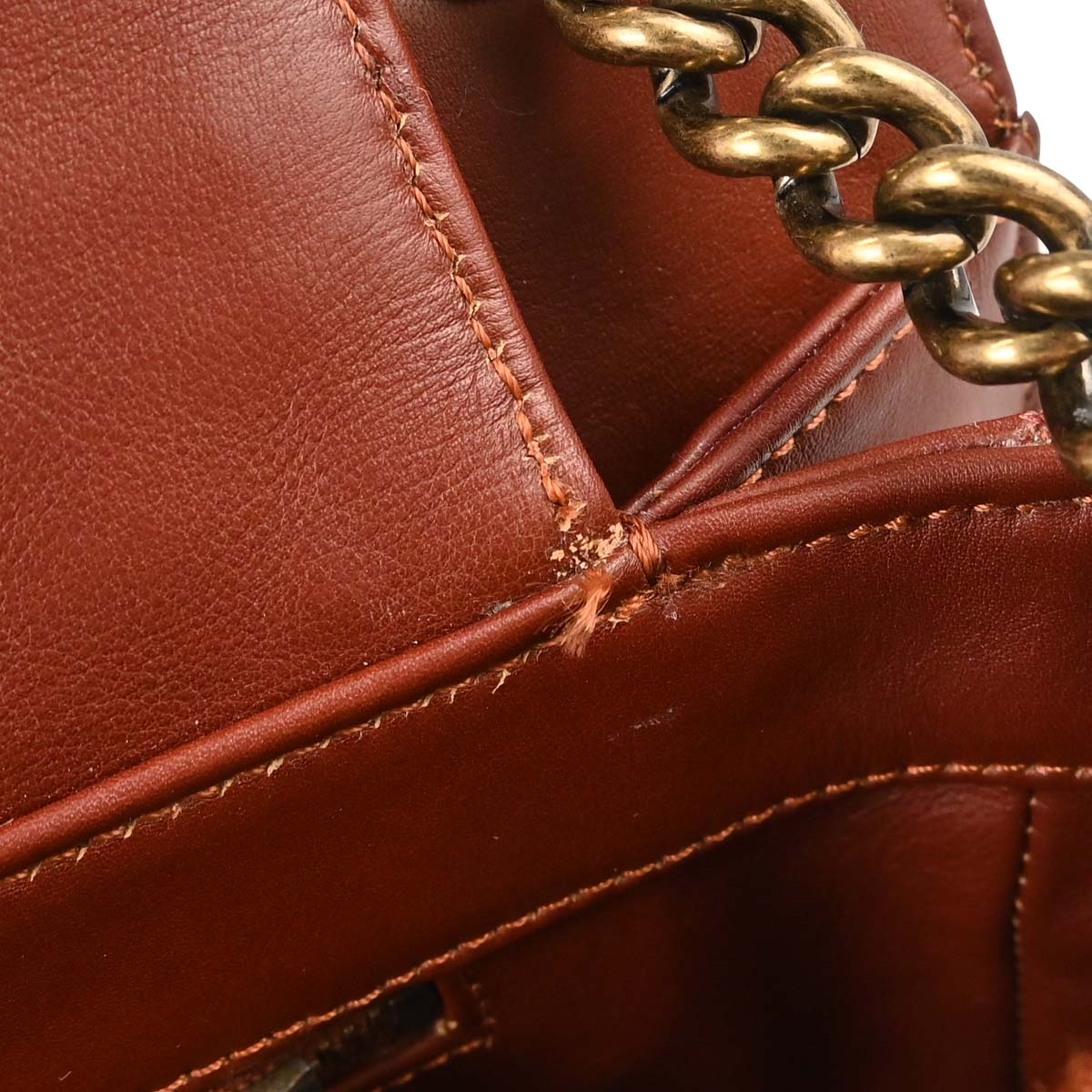 Chanel * Brown Lizard Perfect Edge Flap 2way Shoulder Handbag