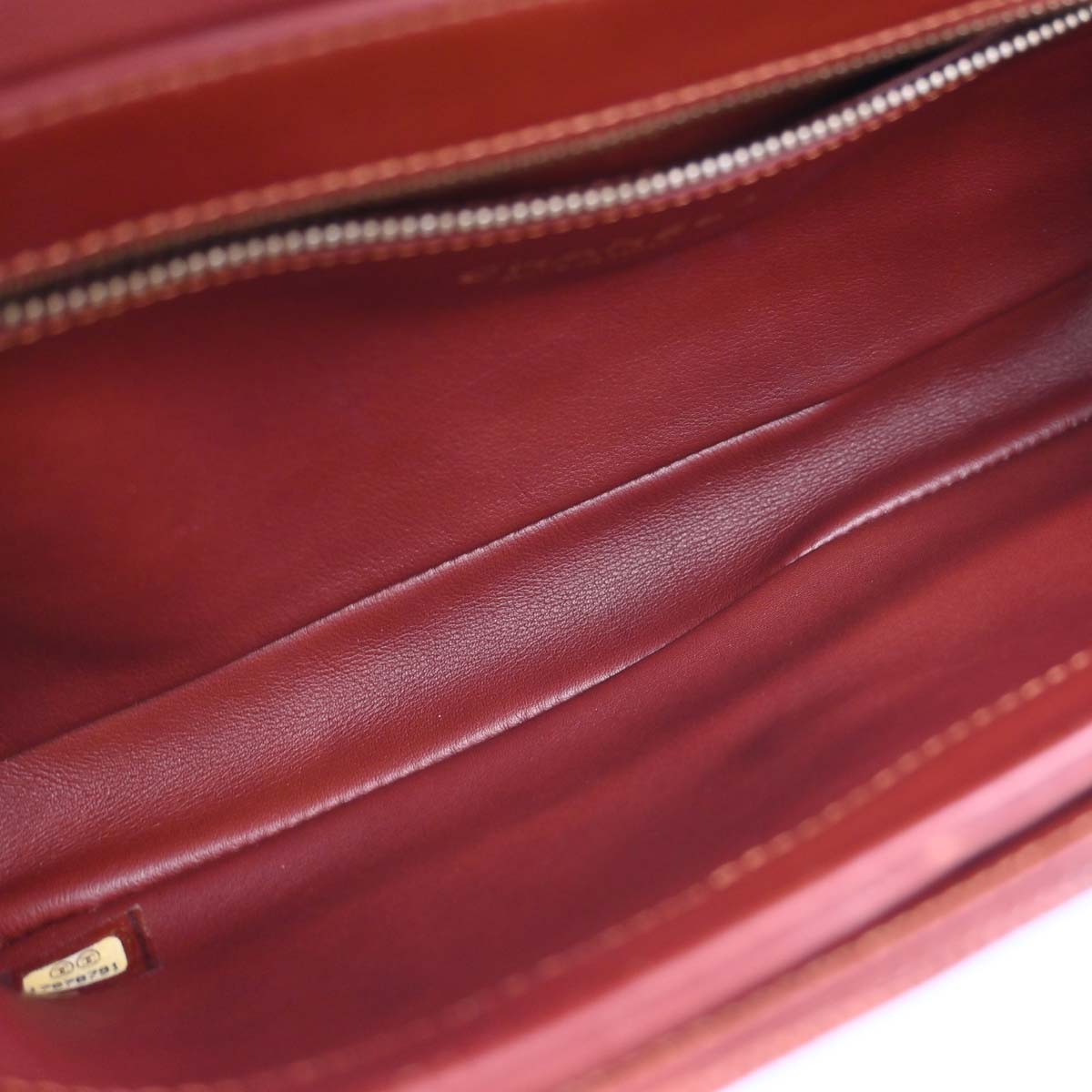 Chanel * Brown Lizard Perfect Edge Flap 2way Shoulder Handbag