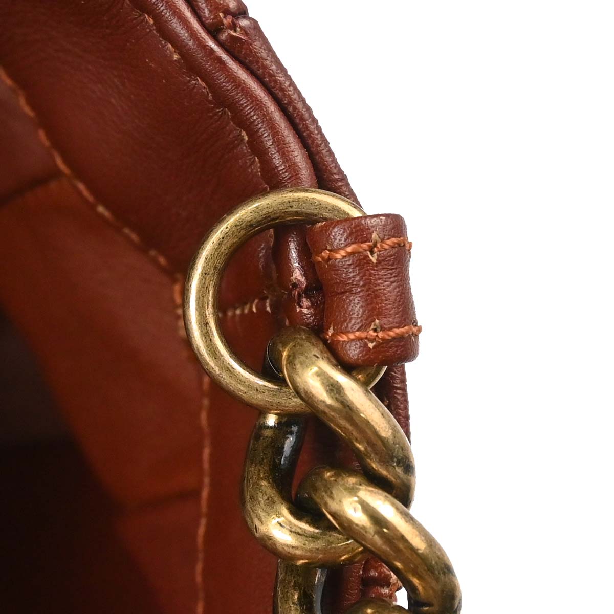 Chanel * Brown Lizard Perfect Edge Flap 2way Shoulder Handbag