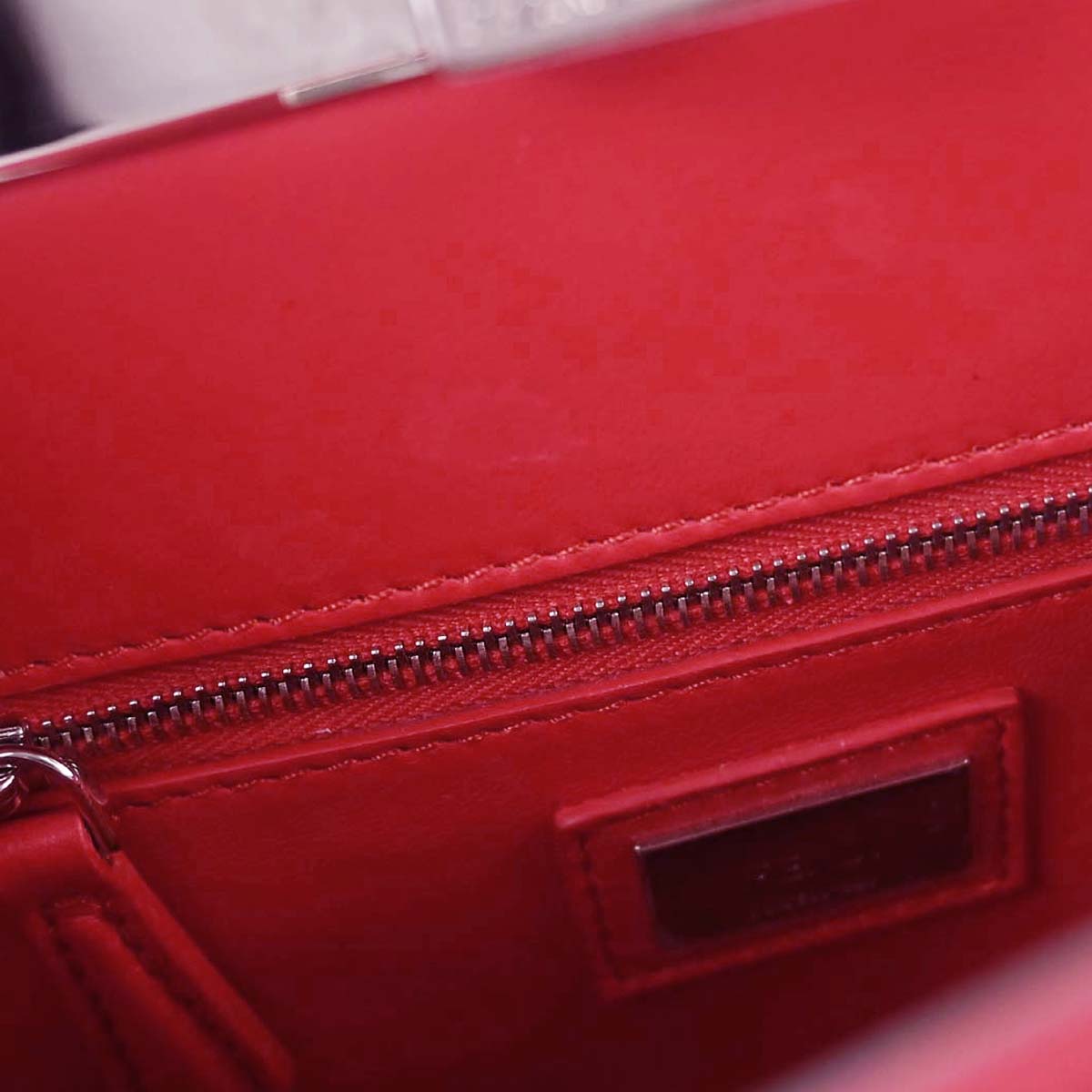 Fendi Red Peekaboo 2way Shoulder Handbag