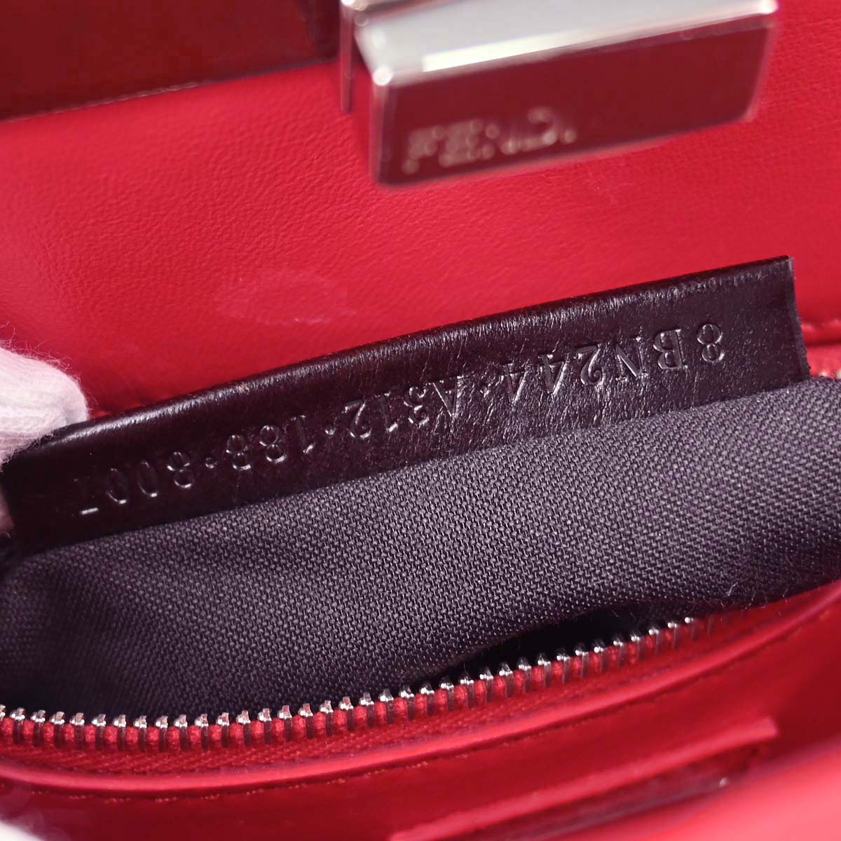 Fendi Red Peekaboo 2way Shoulder Handbag