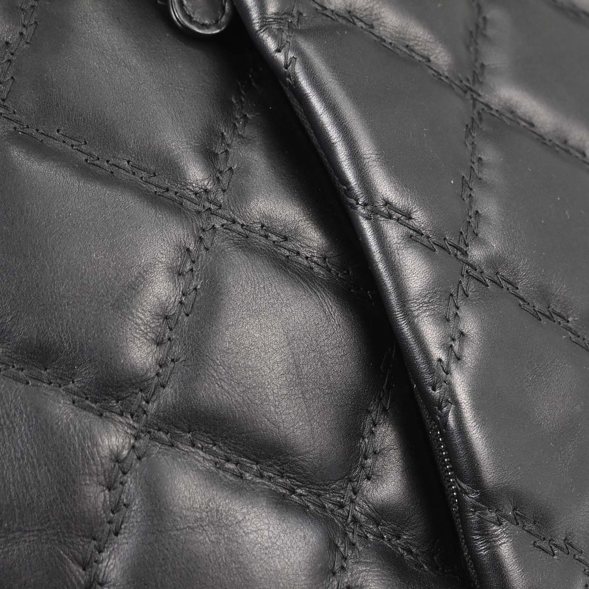 Chanel Black Lambskin Hamptons Tote Handbag