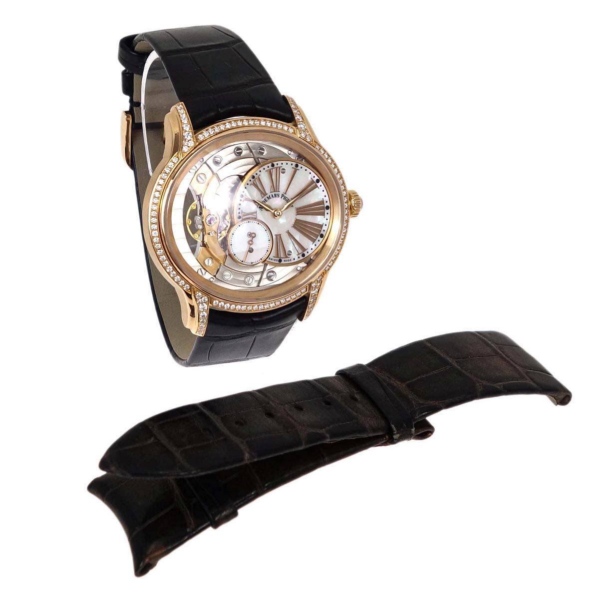 Audemars Piguet * Millenary 39mm Ref.77247OR Watch 18KPG Crocodile