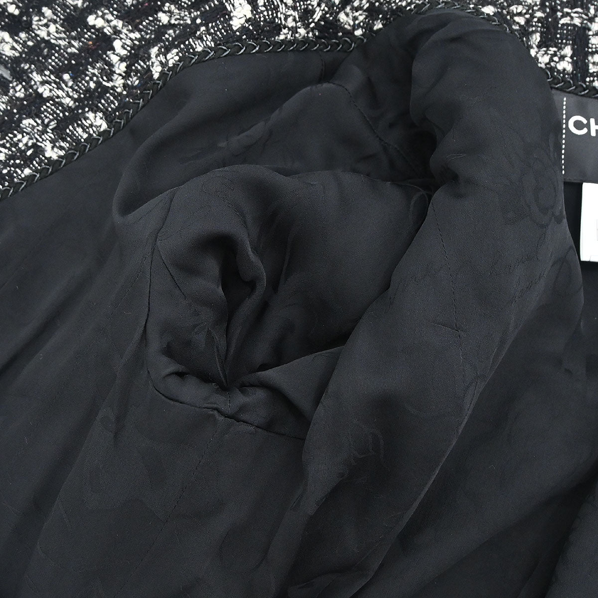 Chanel 2013-2014 Jacket Tweed Black #38