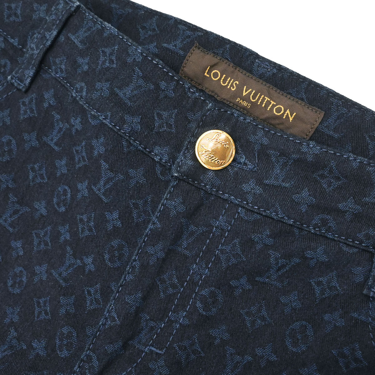 Louis Vuitton 2011 Monogram Long Pants Navy #40