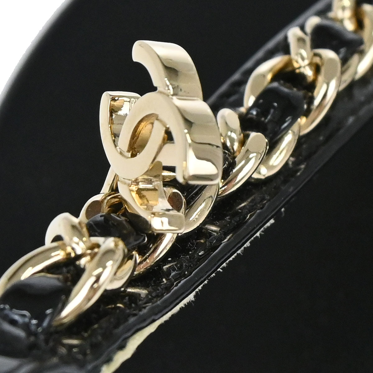 Chanel * Sandals Shoes Black Shoes #36 1/2