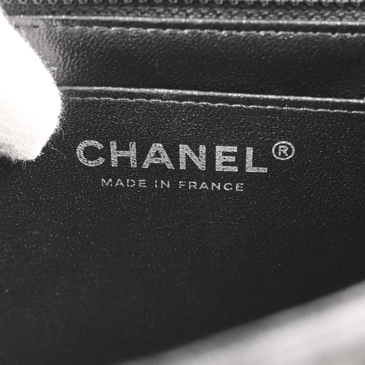 Chanel Black Lambskin Mini Classic Square Flap Shoulder Bag 17