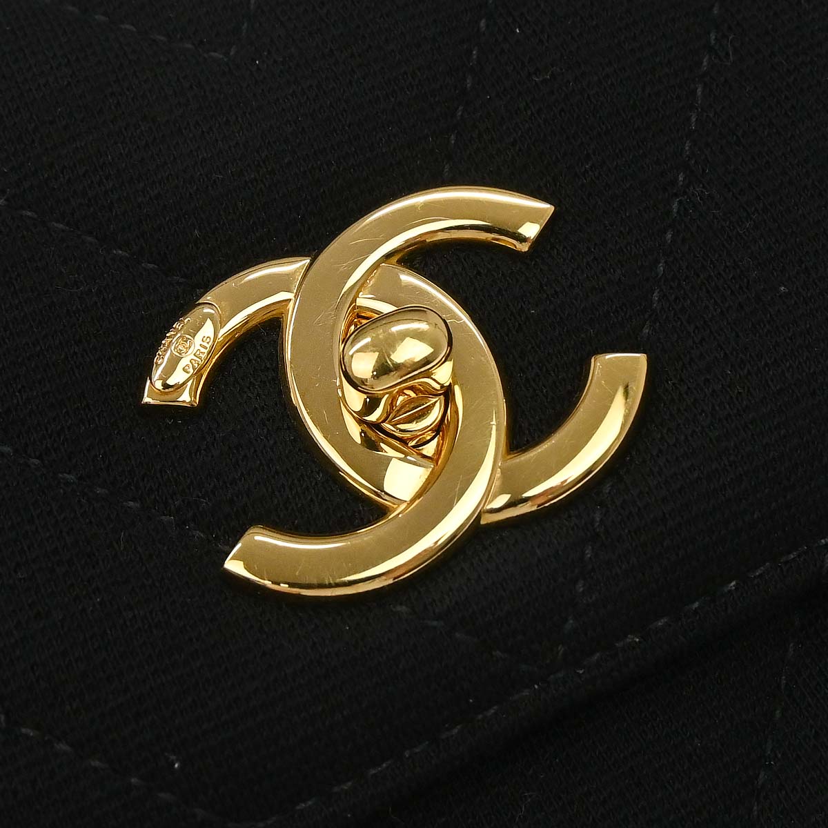 Chanel 2019 Black Jersey Trendy CC Chevron Top Handle 2way Shoulder Handbag