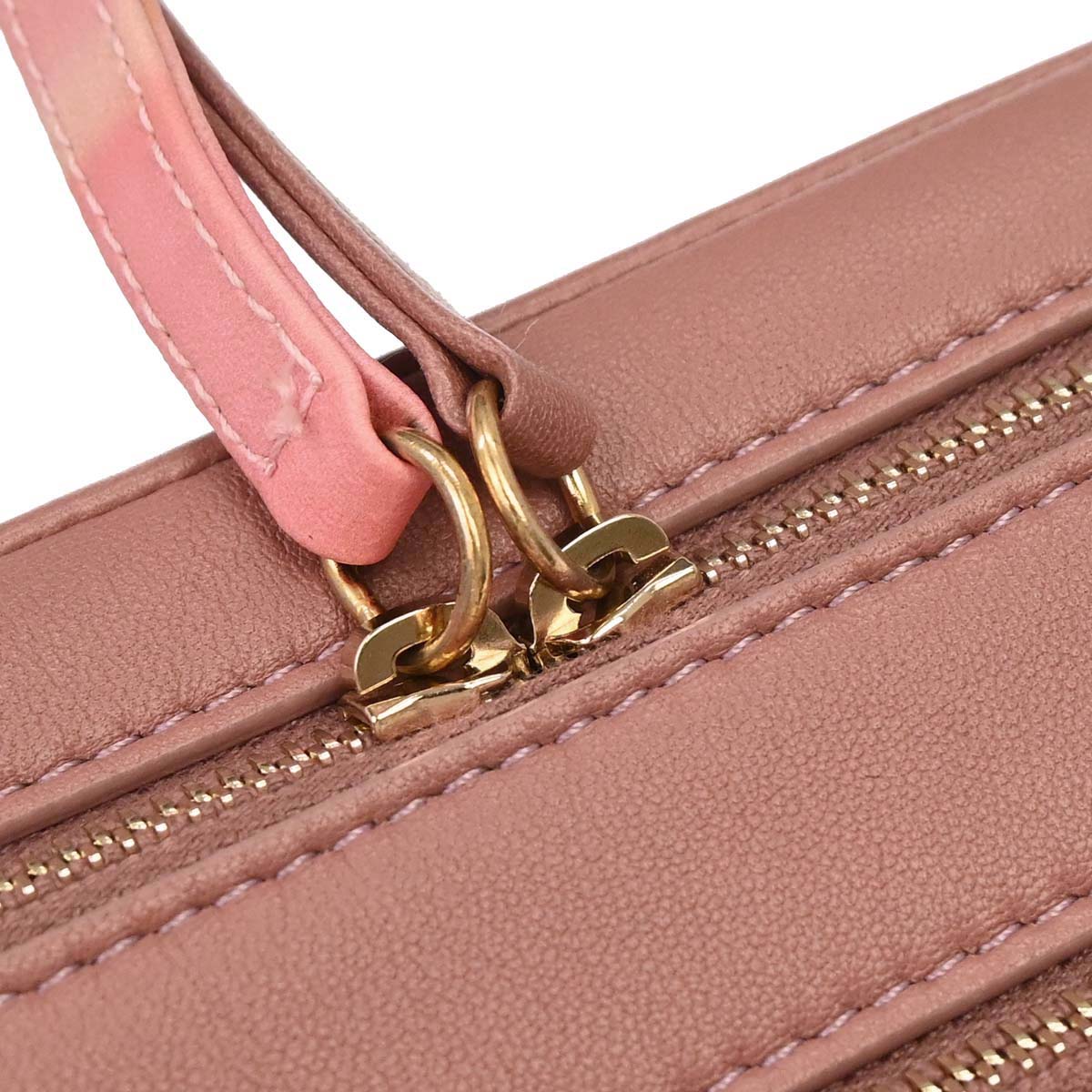 Chanel 2018 Pink Lambskin Chevron Camera Bag Mini