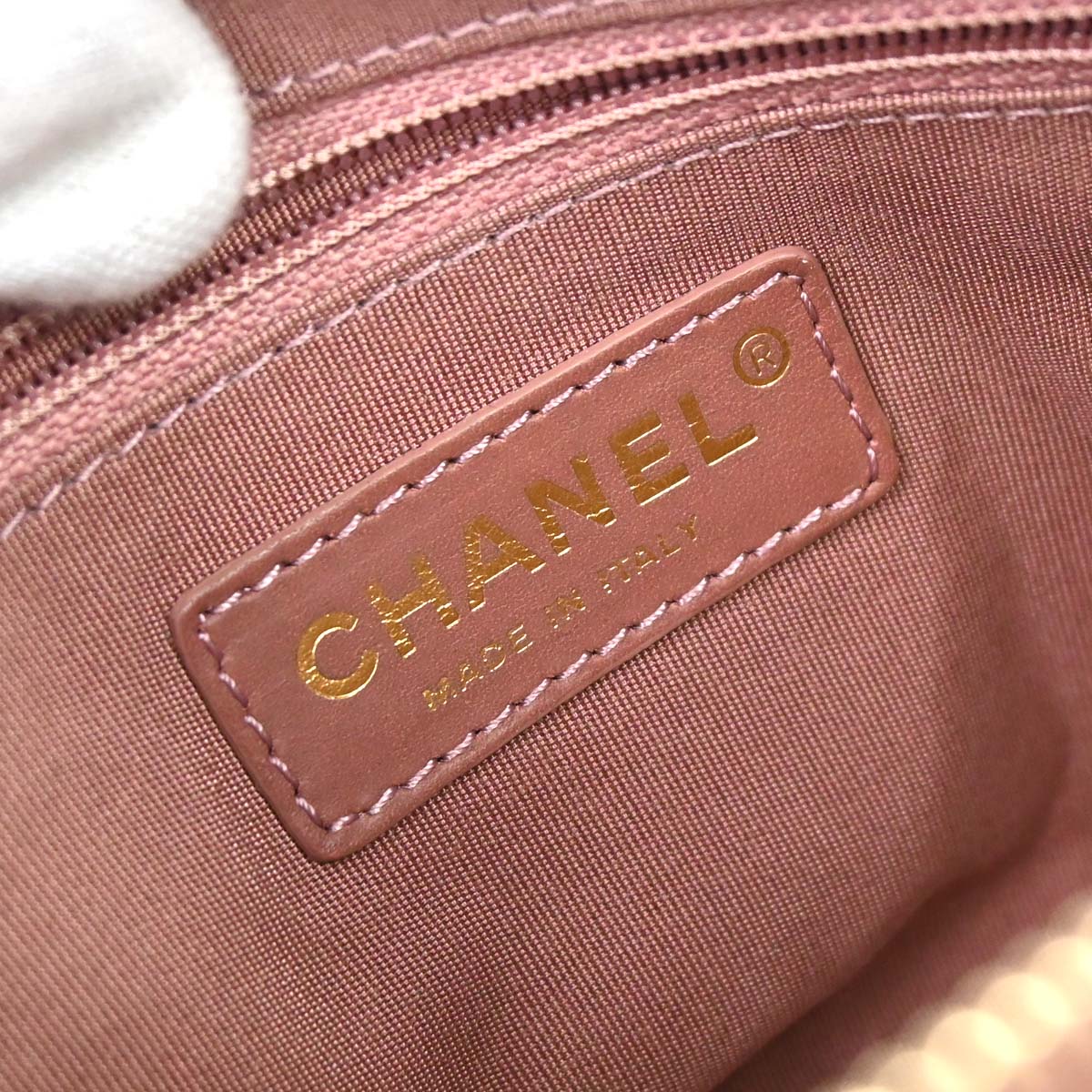 Chanel 2018 Pink Lambskin Chevron Camera Bag Mini