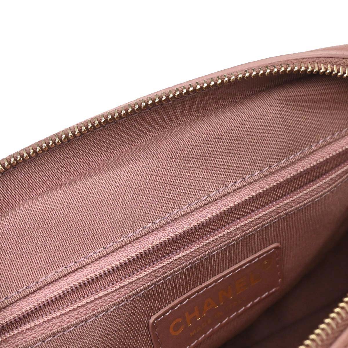 Chanel 2018 Pink Lambskin Chevron Camera Bag Mini