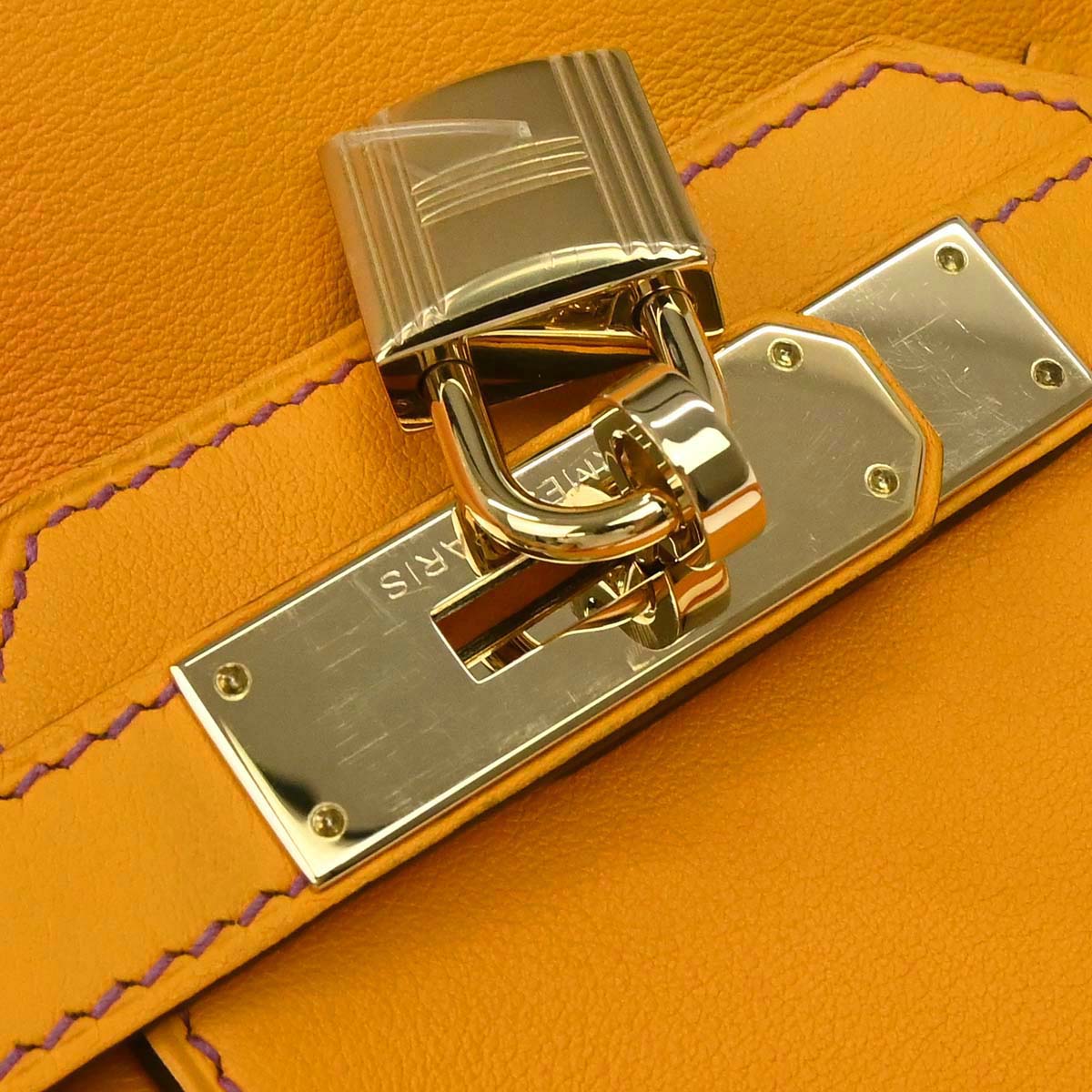 Hermes Jaune d'Or, Anemone Swift Birkin 30 Handbag