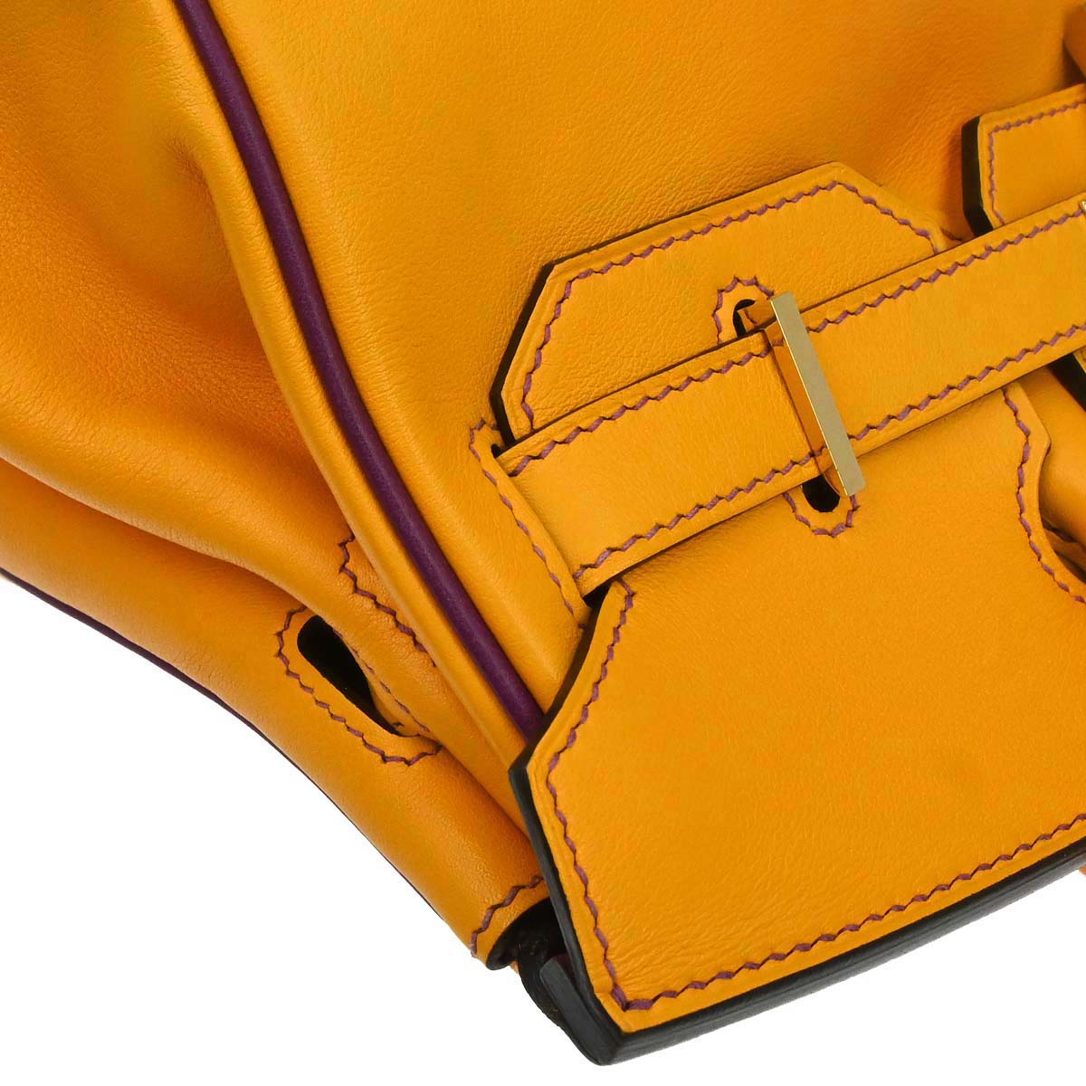 Hermes Jaune d'Or, Anemone Swift Birkin 30 Handbag