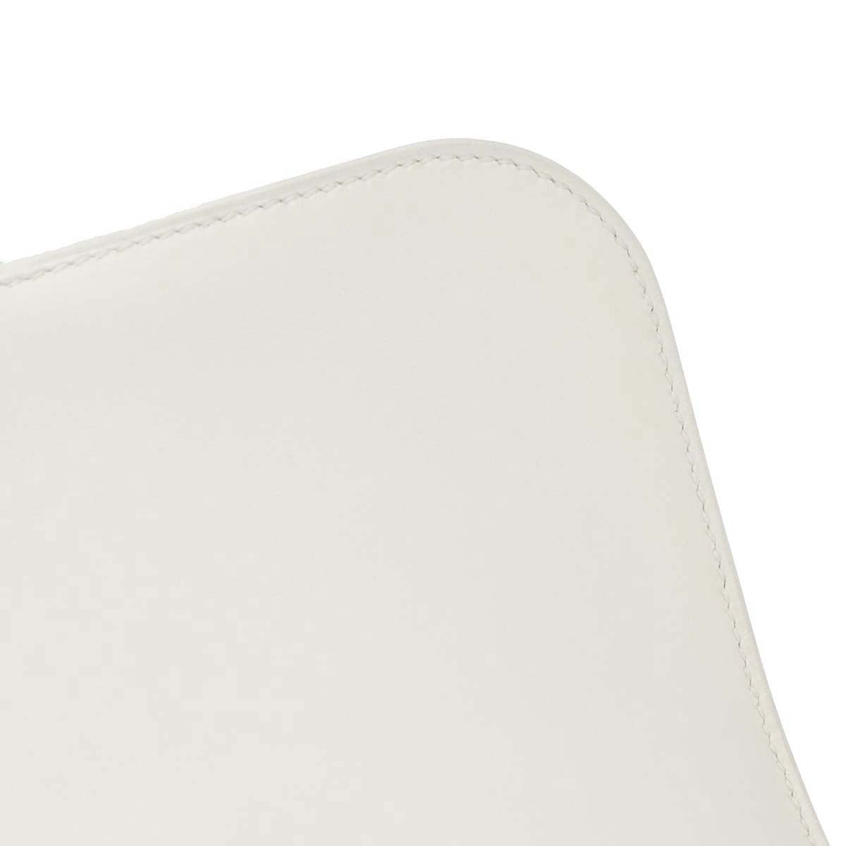 Hermes White Evercolor Constance 24 Shoulder Bag