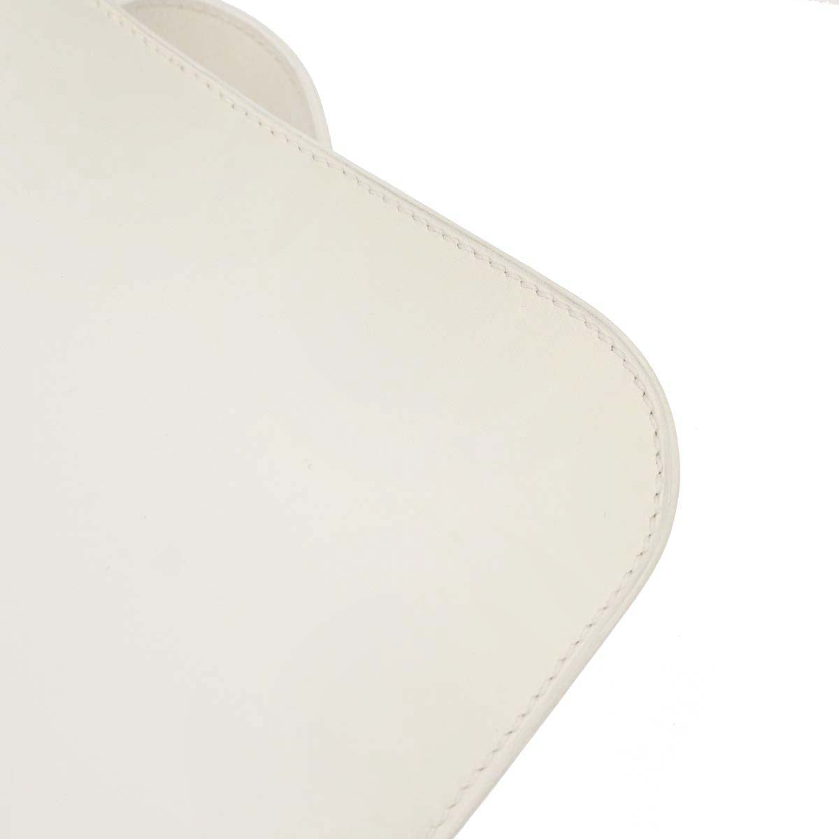 Hermes White Evercolor Constance 24 Shoulder Bag